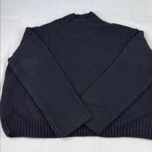 Topshop Charcoal Ribbed Sweatshirt